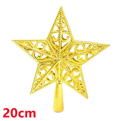 „Navidad“ 2023 m. Kalėdų eglutės viršaus dovanos Kalėdų papuošimai namams Auksiniai blizgantys žvaigždžių pakabukai, papuošalai Naujieji 2024 m.