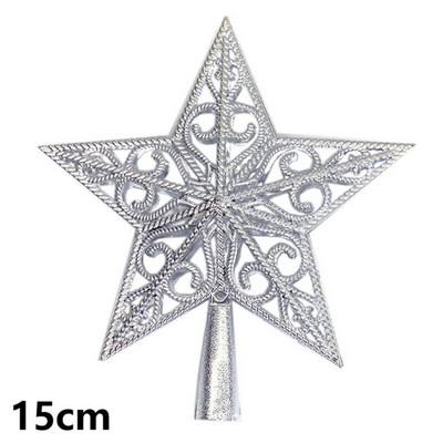 „Navidad“ 2023 m. Kalėdų eglutės viršaus dovanos Kalėdų papuošimai namams Auksiniai blizgantys žvaigždžių pakabukai, papuošalai Naujieji 2024 m.