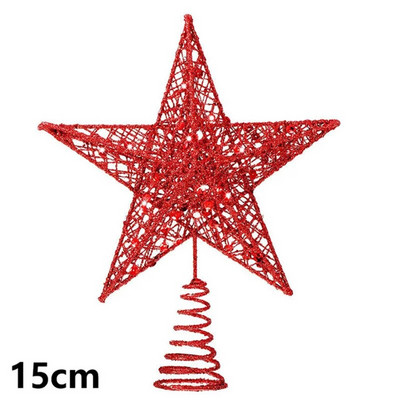 „Navidad“ 2023 m. Kalėdų eglutės viršaus dovanos Kalėdų papuošimai namams Auksiniai blizgantys žvaigždžių pakabukai, papuošalai Naujieji 2024 m.