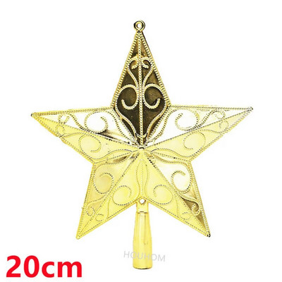 „Navidad“ 2023 m. Kalėdų eglutės viršaus dovanos Kalėdų papuošimai namams Auksiniai blizgantys žvaigždžių pakabukai, papuošalai Naujieji 2024 m.