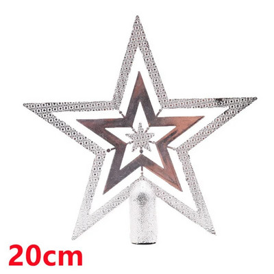 „Navidad“ 2023 m. Kalėdų eglutės viršaus dovanos Kalėdų papuošimai namams Auksiniai blizgantys žvaigždžių pakabukai, papuošalai Naujieji 2024 m.