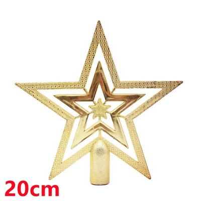 „Navidad“ 2023 m. Kalėdų eglutės viršaus dovanos Kalėdų papuošimai namams Auksiniai blizgantys žvaigždžių pakabukai, papuošalai Naujieji 2024 m.