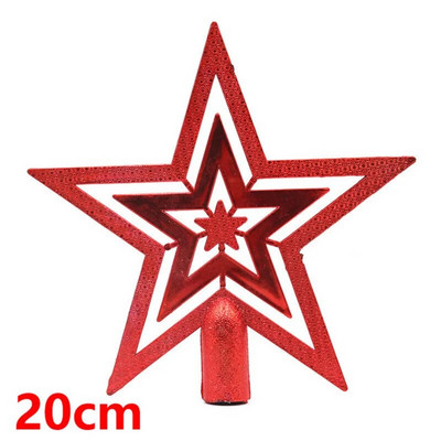 „Navidad“ 2023 m. Kalėdų eglutės viršaus dovanos Kalėdų papuošimai namams Auksiniai blizgantys žvaigždžių pakabukai, papuošalai Naujieji 2024 m.