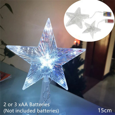 „Navidad“ 2023 m. Kalėdų eglutės viršaus dovanos Kalėdų papuošimai namams Auksiniai blizgantys žvaigždžių pakabukai, papuošalai Naujieji 2024 m.