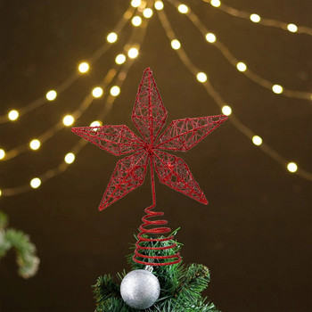 Коледно дърво Top Star Onion Pink Fancy Tree Top Star Декоративно коледно дърво Star Snow Коледни консумативи Adornos De Navidad