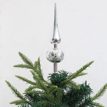Χριστουγεννιάτικο δέντρο Gourd Topper Χαρούμενα Χριστουγεννιάτικα Διακόσμηση Glittered Tree-top για Χριστουγεννιάτικο Δέντρο Στολίδι Εσωτερικού Εξωτερικού σπιτιού