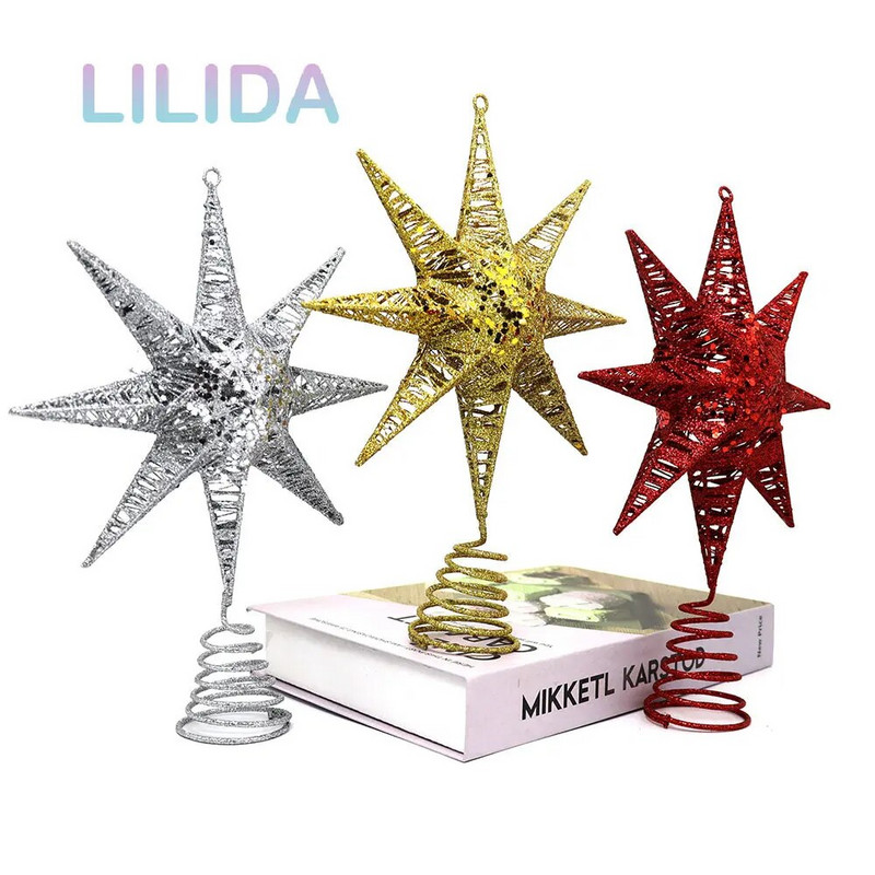 KARSTĀ Ziemassvētku eglīte Iron Star Ziemassvētku rotājumi Mājas Ziemassvētku rotājumi Navidad Jaunais gads 2023 Natal Noel mājas dekorēšana