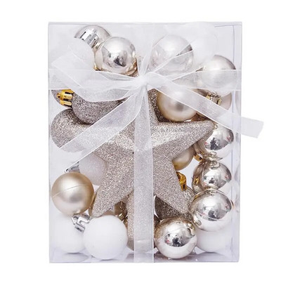 30gab Ziemassvētku balles Ziemassvētku eglīšu rotājumi Bumbas Ziemassvētku rotājumi Piekaramie koka piekariņi 2022 Jaungada dāvana Noel