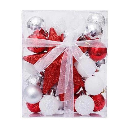 30gab Ziemassvētku balles Ziemassvētku eglīšu rotājumi Bumbas Ziemassvētku rotājumi Piekaramie koka piekariņi 2022 Jaungada dāvana Noel