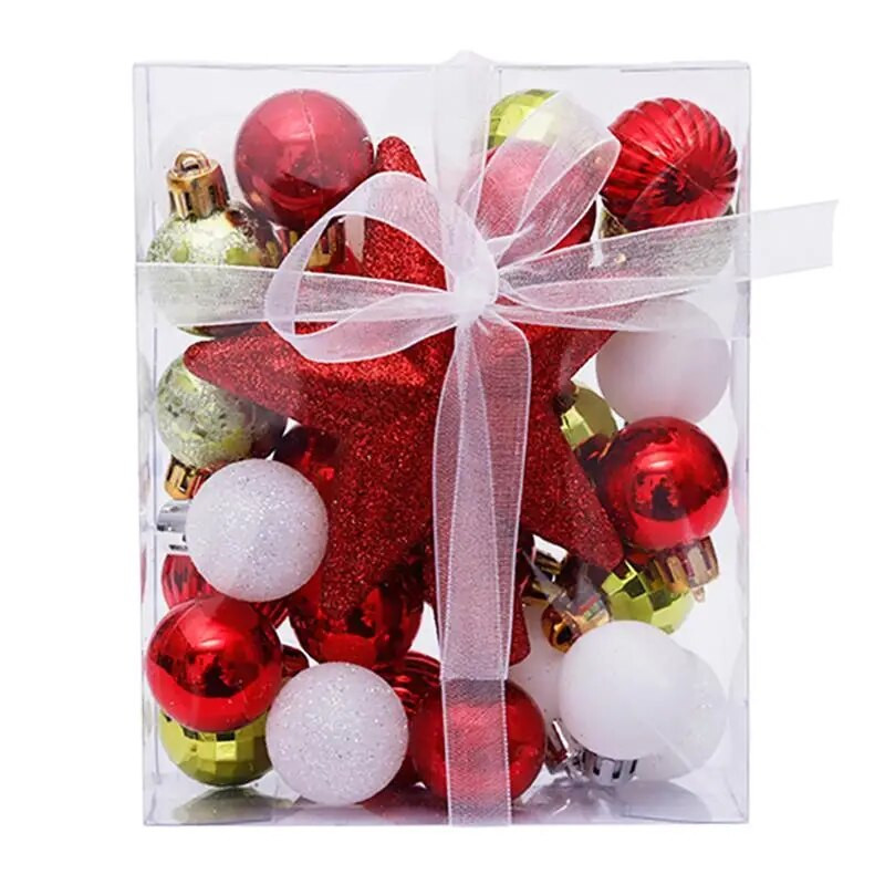 30gab Ziemassvētku balles Ziemassvētku eglīšu rotājumi Bumbas Ziemassvētku rotājumi Piekaramie koka piekariņi 2022 Jaungada dāvana Noel