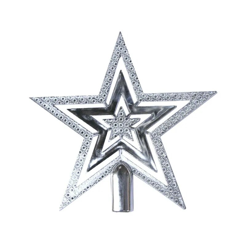 Στολίδι για χριστουγεννιάτικο δέντρο με λάμψη με χρυσό αστέρι DIY για πάρτι εσωτερικού και εξωτερικού χώρου, αδιάβροχη διακόσμηση