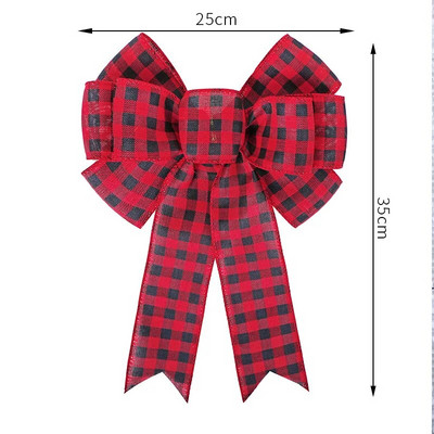 Lina rūtaini Ziemassvētku eglīšu rotāšanas banti amatniecībai Roku darināti banti Ziemassvētku vītnes vainagu logu dekori matu bantītes dāvanu bantes