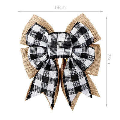 Lina rūtaini Ziemassvētku eglīšu rotāšanas banti amatniecībai Roku darināti banti Ziemassvētku vītnes vainagu logu dekori matu bantītes dāvanu bantes