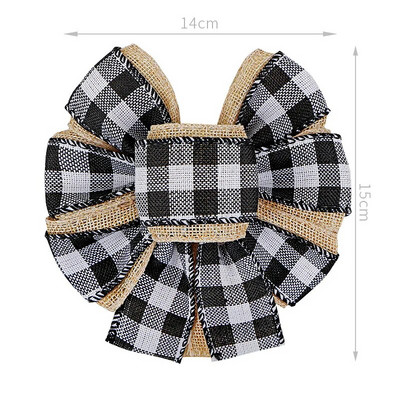 Lina rūtaini Ziemassvētku eglīšu rotāšanas banti amatniecībai Roku darināti banti Ziemassvētku vītnes vainagu logu dekori matu bantītes dāvanu bantes