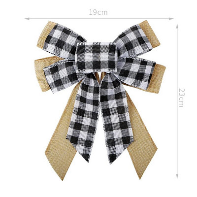 Lina rūtaini Ziemassvētku eglīšu rotāšanas banti amatniecībai Roku darināti banti Ziemassvētku vītnes vainagu logu dekori matu bantītes dāvanu bantes