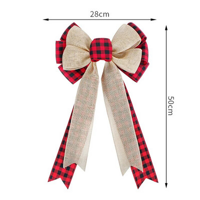 Lina rūtaini Ziemassvētku eglīšu rotāšanas banti amatniecībai Roku darināti banti Ziemassvētku vītnes vainagu logu dekori matu bantītes dāvanu bantes