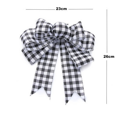 Lina rūtaini Ziemassvētku eglīšu rotāšanas banti amatniecībai Roku darināti banti Ziemassvētku vītnes vainagu logu dekori matu bantītes dāvanu bantes