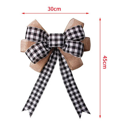 Lina rūtaini Ziemassvētku eglīšu rotāšanas banti amatniecībai Roku darināti banti Ziemassvētku vītnes vainagu logu dekori matu bantītes dāvanu bantes