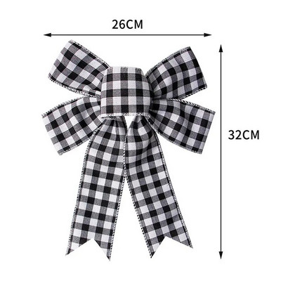 Lina rūtaini Ziemassvētku eglīšu rotāšanas banti amatniecībai Roku darināti banti Ziemassvētku vītnes vainagu logu dekori matu bantītes dāvanu bantes