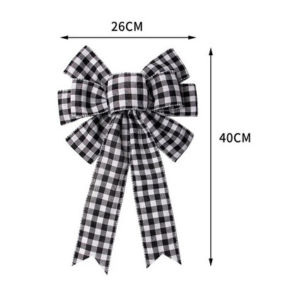 Lina rūtaini Ziemassvētku eglīšu rotāšanas banti amatniecībai Roku darināti banti Ziemassvētku vītnes vainagu logu dekori matu bantītes dāvanu bantes