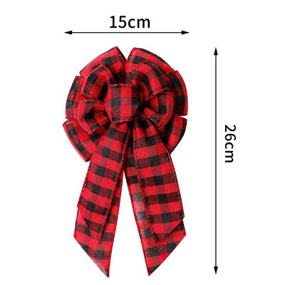 Lina rūtaini Ziemassvētku eglīšu rotāšanas banti amatniecībai Roku darināti banti Ziemassvētku vītnes vainagu logu dekori matu bantītes dāvanu bantes