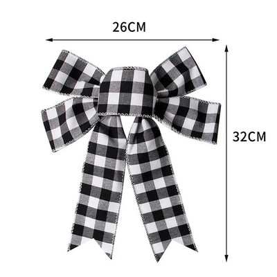 Lina rūtaini Ziemassvētku eglīšu rotāšanas banti amatniecībai Roku darināti banti Ziemassvētku vītnes vainagu logu dekori matu bantītes dāvanu bantes