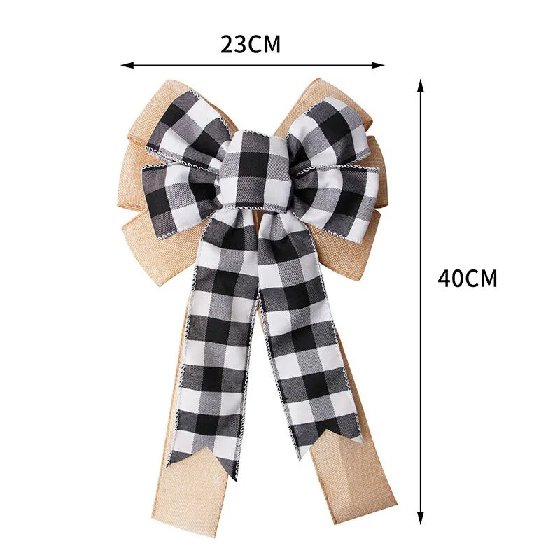 Lina rūtaini Ziemassvētku eglīšu rotāšanas banti amatniecībai Roku darināti banti Ziemassvētku vītnes vainagu logu dekori matu bantītes dāvanu bantes