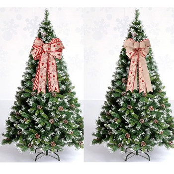 Χριστουγεννιάτικη διακόσμηση 2024 46 εκατοστά παπιγιόν για διακόσμηση χριστουγεννιάτικου δέντρου Προμήθειες χριστουγεννιάτικων θεματικών πάρτι Πρωτοχρονιάτικη διακόσμηση Χριστουγεννιάτικα παπιγιόν