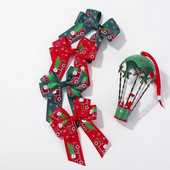 2Pcs/Lot Božićni ukrasi Mašne za kosu Štipaljke za novogodišnje zabave Dječje Pokrivala Dodaci za kosu Poklon Veleprodaja