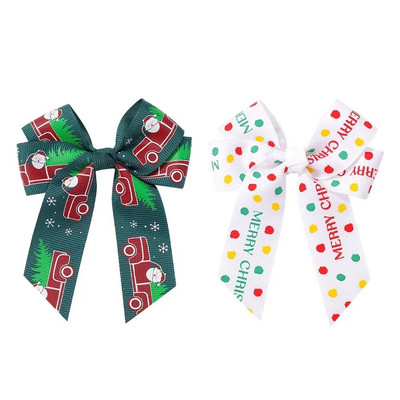 2Pcs/Lot Božićni ukrasi Mašne za kosu Štipaljke za novogodišnje zabave Dječje Pokrivala Dodaci za kosu Poklon Veleprodaja