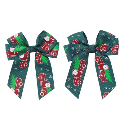 2Pcs/Lot Božićni ukrasi Mašne za kosu Štipaljke za novogodišnje zabave Dječje Pokrivala Dodaci za kosu Poklon Veleprodaja