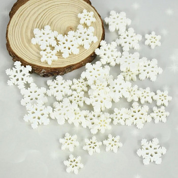 20 τμχ Λευκό Glitter Χριστουγεννιάτικο Στολίδι Snowflake DIY Snowflake Scrapbooking Craft για το σπίτι Πρωτοχρονιάτικο Διακόσμηση Χριστουγεννιάτικου Δέντρου Navidad