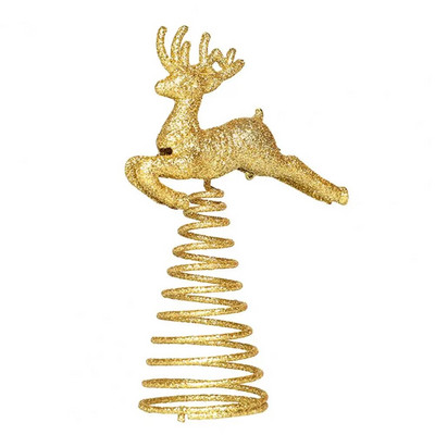 Svjetlucava zvijezda na vrhu božićnog drvca Božićni ukras Zvijezda petokraka/Elk Svjetlucavi vrh božićnog drvca Božićni ukras za dom