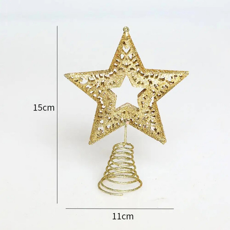 Svjetlucava zvijezda na vrhu božićnog drvca Božićni ukras Zvijezda petokraka/Elk Svjetlucavi vrh božićnog drvca Božićni ukras za dom