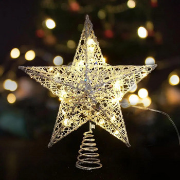 Χριστουγεννιάτικο δέντρο στολίδια Star LED Light Χριστουγεννιάτικα στολίδια για το σπίτι Χριστουγεννιάτικα στολίδια Navidad Πρωτοχρονιά 2023 Natal Noel