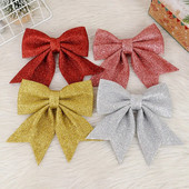 Μεγάλοι φιόγκοι Χριστουγεννιάτικα στολίδια για χριστουγεννιάτικο δέντρο Glitter Craft Μενταγιόν Bowknot Χριστουγεννιάτικα στολίδια Χριστουγεννιάτικα στεφάνι γιρλάντα Δώρα δώρο