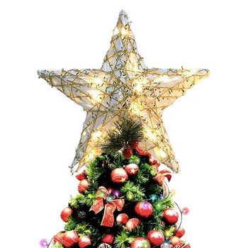 Χριστουγεννιάτικο Δέντρο Topper Χριστουγεννιάτικο Δέντρο Φωτιστικό Star Φωτιστικό λαμπερό Star Light με σφυρήλατο σίδερο Χριστουγεννιάτικο δέντρο Top Decor Χριστουγεννιάτικες προμήθειες