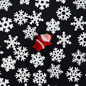 50gb 35mm jauktas formas koka baltas sniegpārslas Ziemassvētku dekors Ziemassvētku koka kuloni ornaments mājām Jaungada Ziemassvētku rotājumi