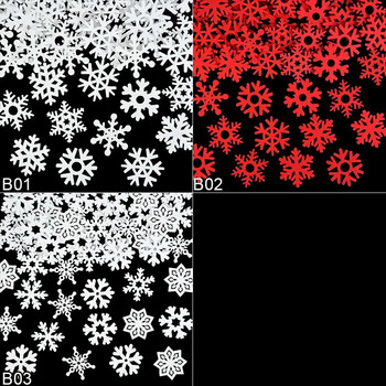 50 τμχ 35 mm Mix Shape Ξύλινες Λευκές νιφάδες χιονιού Χριστουγεννιάτικη διακόσμηση Χριστουγεννιάτικα Ξύλινα μενταγιόν στολίδι για Πρωτοχρονιάτικα Χριστουγεννιάτικα Διακοσμητικά σπιτιού