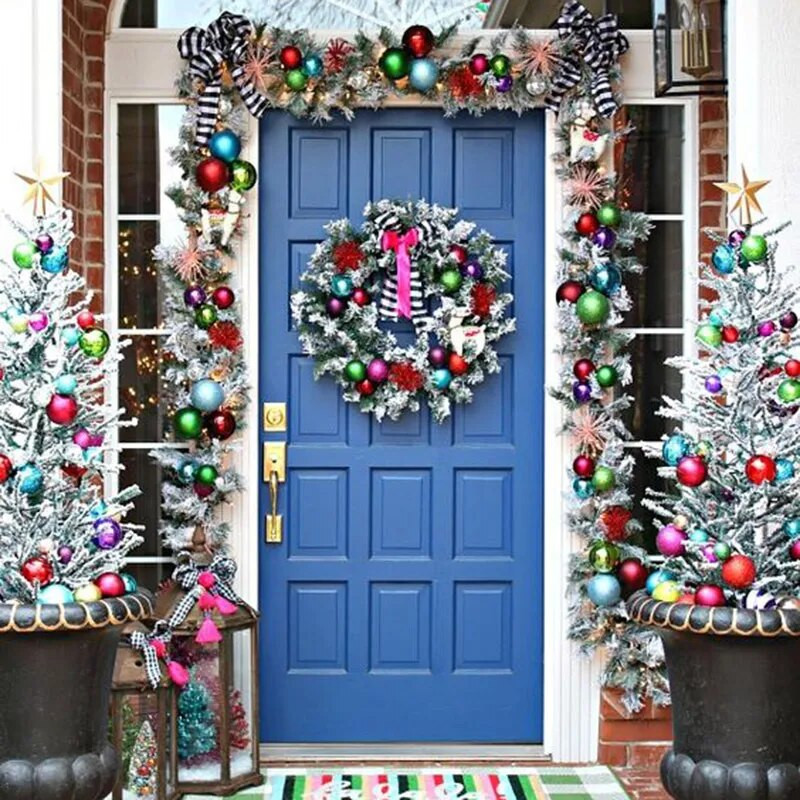 34 komada 4 cm Okrugle božićne kuglice Ukras za božićno drvce Noel Natale Kerst Božićni ukras za božićno drvce 2023.