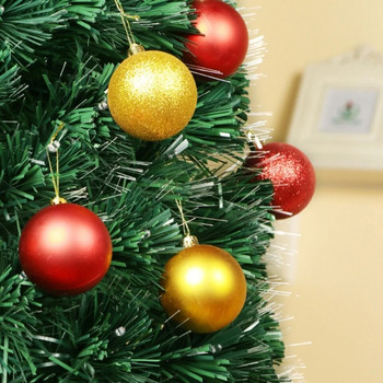 Χριστουγεννιάτικη μπάλα 24 ΤΕΜ 3 εκατοστών Φωτεινό ματ γκλίτερ 3 στυλ Πλαστικές μπάλες στολίδια Χριστουγεννιάτικο δέντρο Κρεμαστό μενταγιόν προμήθειες σπιτιού