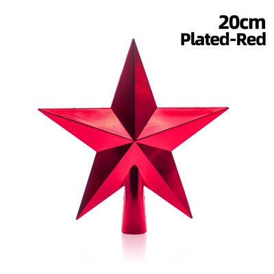 20 cm Kalėdų eglutė Top Žvaigždžių papuošimai Blizgučiai Auksiniai Sidabriniai Blizgantys Auksiniai Pudros Žvaigždė namams Gimimo Naujųjų Metų papuošalai Arrangemen