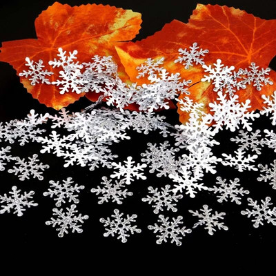 280vnt 2cm Kalėdų snaigės konfeti Kalėdų eglutės papuošalai Žiemos vakarėlio vestuvių stalo puošmena Kerst Decoratie Navidad 2022