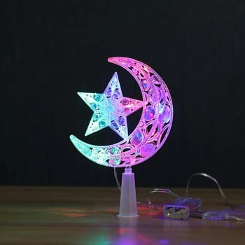 Коледно дърво Top Star Tree Topper Glowing Led Christmas Tree Top Star 3d Pentagram Decoration for Home Party Party Supplies