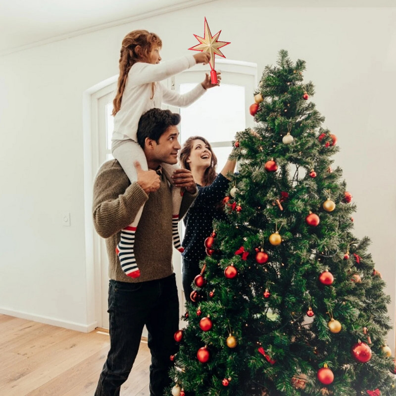 Rekviziti za božićne ukrase Zvjezdica na vrhu drvca Blagdanska dekoracija Zvjezdica na vrhu božićnog drvca Ukrasi doma Pokloni Dizajn osobnosti