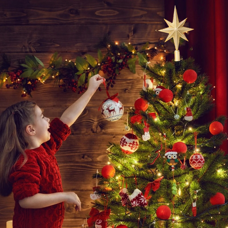 Rekviziti za božićne ukrase Zvjezdica na vrhu drvca Blagdanska dekoracija Zvjezdica na vrhu božićnog drvca Ukrasi doma Pokloni Dizajn osobnosti