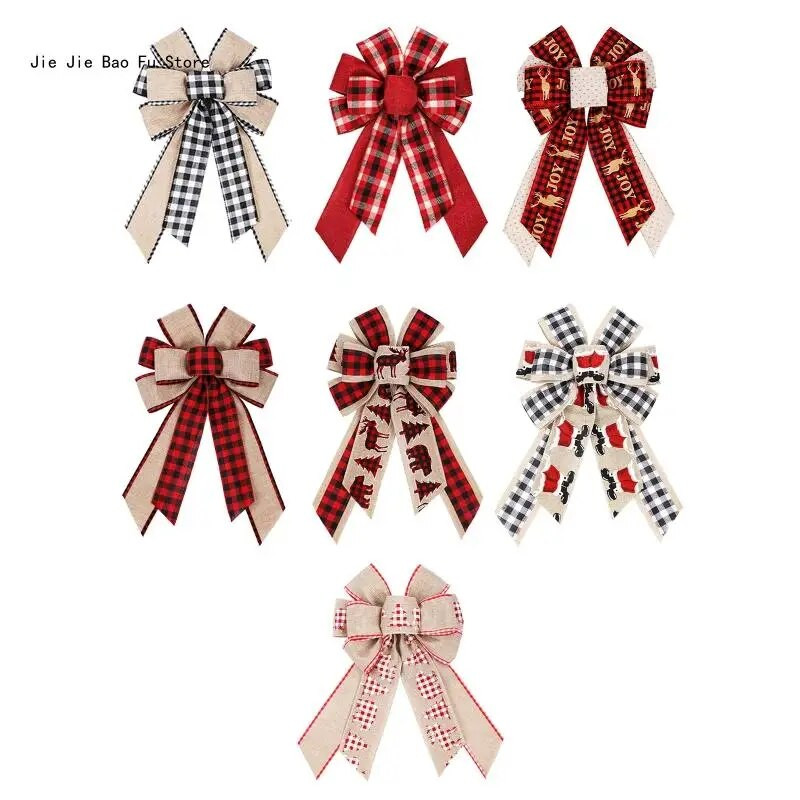 E8BD Mašna za božićno drvce za blagdanske ukrase Izvrsna za zamatanje darova