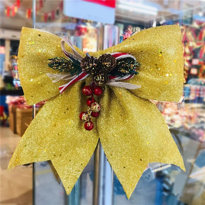 Mašna za božićno drvce Božićni ukrasi Zvono 3 vrste Mix Mašne za kućni vrt Božićna/svadbena dekoracija visoke kvalitete