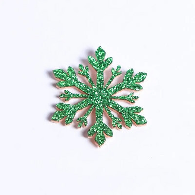 10 gab. Jauns plastmasas zelta sudraba mirdzošs pulveris sniegpārsla DIY Ziemassvētku rotājumi kulons Ziemassvētku eglīte, dekoratīva piekārta sniegpārsla