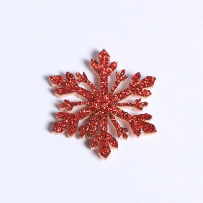 10 gab. Jauns plastmasas zelta sudraba mirdzošs pulveris sniegpārsla DIY Ziemassvētku rotājumi kulons Ziemassvētku eglīte, dekoratīva piekārta sniegpārsla